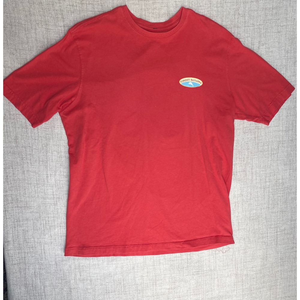 Tommy Bahama 100% cotton NATURAL FIBER Just A‎ Splash Cocktail T-Shirt Medium